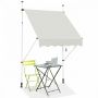 Retractable canopy for outdoor spaces, 300×200 cm, white