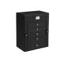 Jewelry box with lock JBC152B01, black