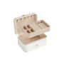 Jewelry box 11x16x8cm., white/cream color