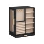 Jewelry box 16x22.2x28.5cm., white/beige