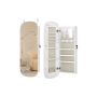 Wall-mounted jewelry cabinet with mirror 10x42x108cm., white