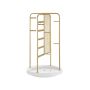 Jewelry holder 20x20x33.4cm., white/gold color