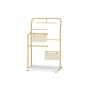 Jewelry holder 13x21.5x33.7cm., white/gold color
