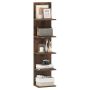 Hanging wall shelf, 5 tiers, Brown, 30 × 21.5 × 129 cm