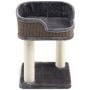 Cat scratching post, 2 sisal posts, Sand/grey, 35 × 35 × 50 cm