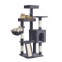 Cat scratching post FEANDREA PCT012GS01, 4 scratching posts, 3 platforms, 48 ​​× 48 × 136 cm