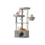 Feandrea cat scratching post, with cave, 48.5 × 48.5 × 140.7 cm
