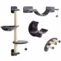 Когтеточка для кошек, настенная, с гамаком и лестницами, 30 × 30 × 96 см