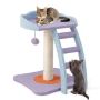 Cat scratching post, with 4-step ladder, 39.37 × 39.37 × 48.26 cm