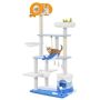 Cat Scratching Post-Game Complex, 3 Platforms, 27 × 19 × 66 inches