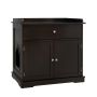 Cat Litter Box Enclosure, with Drawer and Two Doors, 30 × 21 × 29 inches