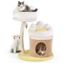 Cat house scratching post, 2 perches, 59.69 × 83.82 × 59.69 cm