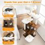 Cat house-scratching post, 6 platforms, 86.5 × 176 × 86.5 cm