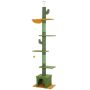 Cat house PawHut 55x34x275cm., green/orange