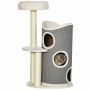 Cat house PawHut 60x44.5x109cm., gray/beige