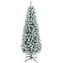 Christmas tree Homcom 65x65x180cm., white/green