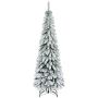 Christmas tree Homcom 74cmx74cmx180cm., white, green colors