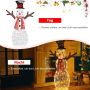 Christmas light-up snowman decoration, 80 LED lights, 66 × 14 × 110 cm