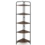 Corner free-standing shelf, 5 levels, 34 × 34 × 151 cm