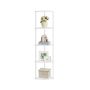 SONGMICS HOME Corner Free-Standing Shelf, 5 Tiers, 38.3 × 139 × 27 cm