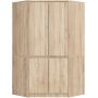Kulmakaappi AKORD S100 CLP, 4-ovinen, ruskea, 100 × 180 × 50 cm