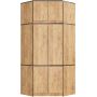 Kulmakaappi AkordV2 S100, 6 ovea, Ruskea, 100 × 235 × 50 cm