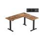 Corner desk VASAGLE LSD264K01, 2 memory positions, 140 × 160 × 72–120 cm