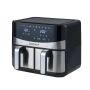 Hot air fryer, 2 × 4 l baskets, 8 l, 34 × 40 × 33 cm
