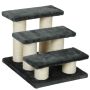 Cat scratching post stairs PawHut 45x35x34cm., dark gray/beige