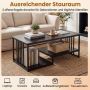 Coffee table, 2 shelves, 110 × 60 × 45 cm