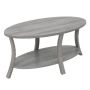Coffee table, 2-tier, Grey, 111 × 60.5 × 47 cm