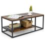 Coffee table, 2-tier, Brown, 105 × 42 × 50 cm