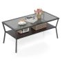 Coffee table, two-tier, 106.5 × 50.5 × 46.5 cm