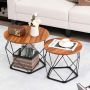 Coffee table set, 2 pcs, 50 × 50 × 39 cm / 40 × 40 × 35.5 cm