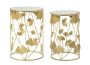 Coffee table set Leavy, 2 pcs, Ø 38 × 55 cm; Ø 33 × 50 cm
