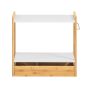 Kitchen shelf 55x35x49cm., light brown/white