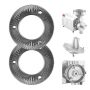 Valurautaiset hiomalaikat VEVOR MP-03G, 2 kpl, 150 × 150 × 5 mm