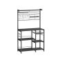 Kitchen shelf 42x90x167.3cm., black