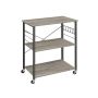 Kitchen shelf 40x80x89cm., gray/black