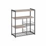 Kitchen shelf 35x80x95cm., gray/black