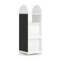 Bookshelf 48x48x105cm., white/black