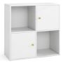 Bookshelf, 2 cabinets and 2 cubes, 60 × 60 × 29 cm