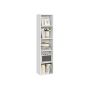 VASAGLE bookshelf, 3 compartments, White, 30.2 × 134.2 × 24 cm