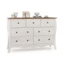 Chest of 3 drawers, Grey/Brown, 68 × 77 × 39 cm