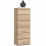 Комод AKORD CL6/40, 6 ящиков, цвет дуба, 40 × 109 × 35 см