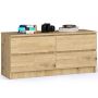 Комод AKORD K120, 4 ящика, Коричневый, 120 × 55 × 40 см