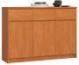 Комод AKORD K140, 3 дверцы и 3 ящика, Ольховый, 138 × 99 × 40 см