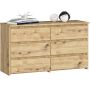 Комод CL100, 6 ящиков, дубовый, 100 × 57 × 35 см