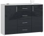 Chest of drawers NORE K45, white/gray