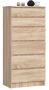 Lipasto K60, 6 laatikkoa, Ruskea, 60 × 130 × 40 cm